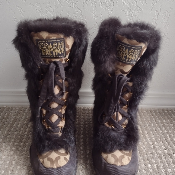 COACH SIGNATURE JENNIE BOOTS 7.5 - Picture 5 of 9